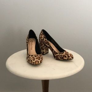 Bella Vita wedge heels leopard print